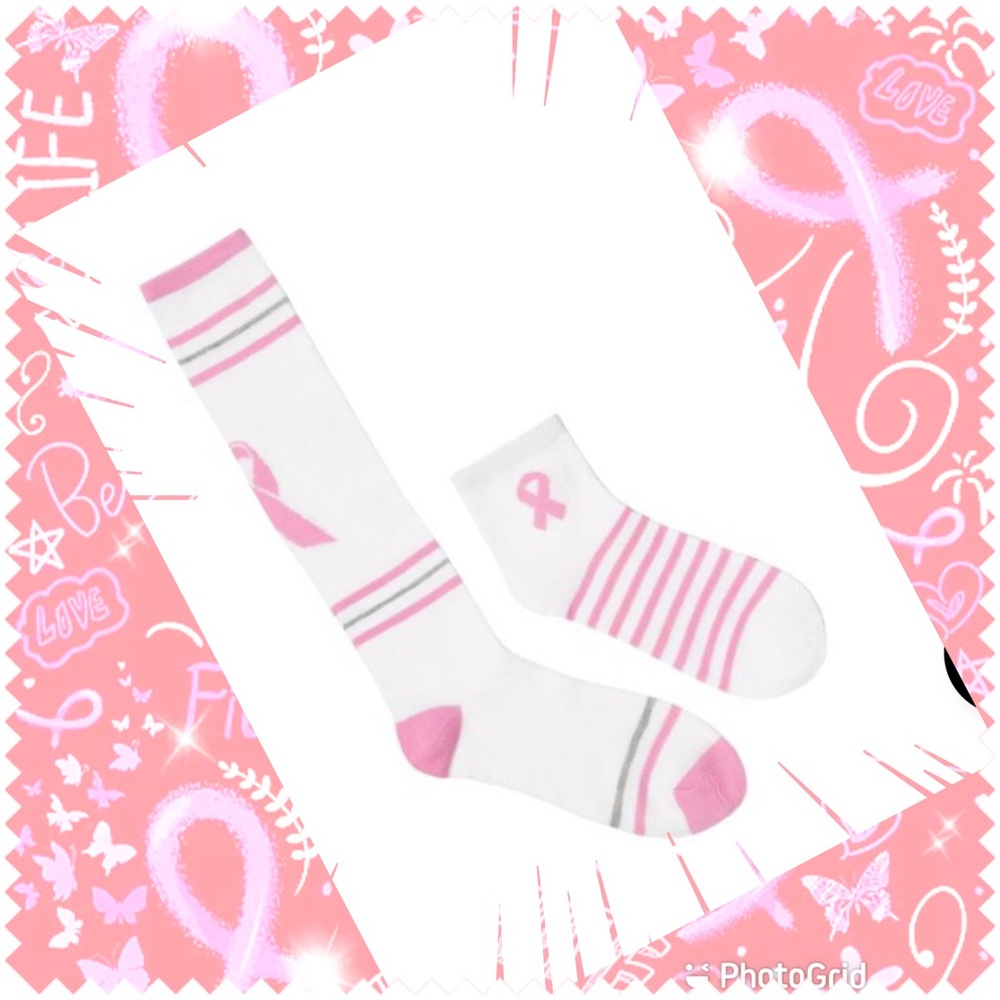 Breast Cancer Socks